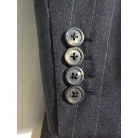 Whitcomb‎ & Shaftesbury Mens Bespoke Sport Coat Two Button Dark Gray Size 40R - Picture 2 of 10